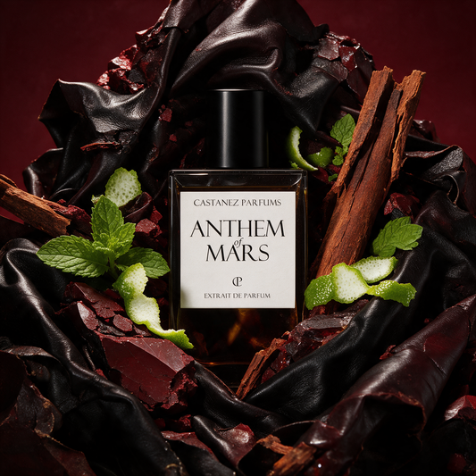 ANTHEM OF MARS de Castanez Parfums, imagen editorial de la fragancia