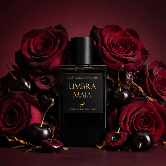 UMBRA MAIA de Castanez Parfums, imagen editorial de la fragancia